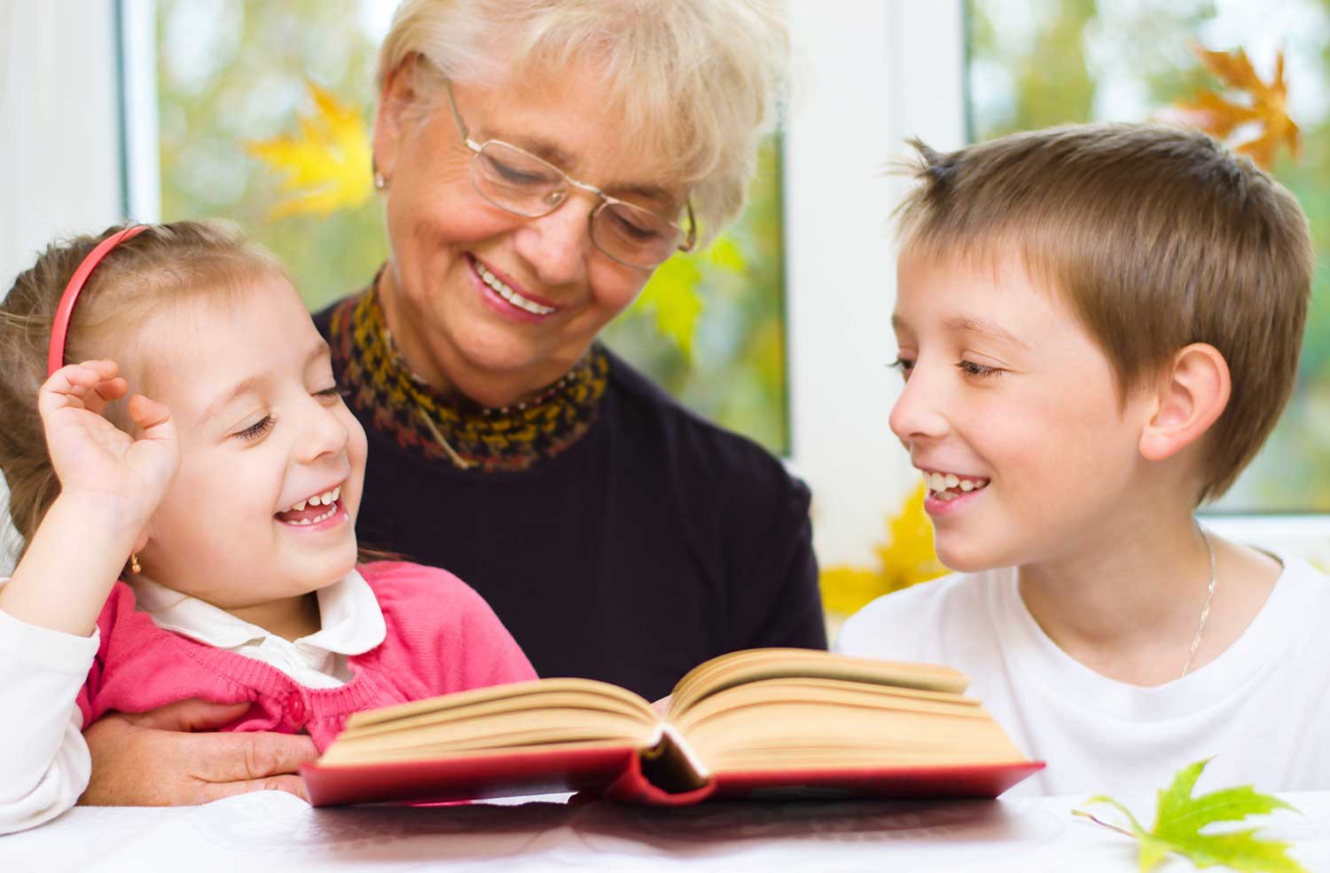 grandmother reading