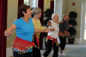 seniors dancing