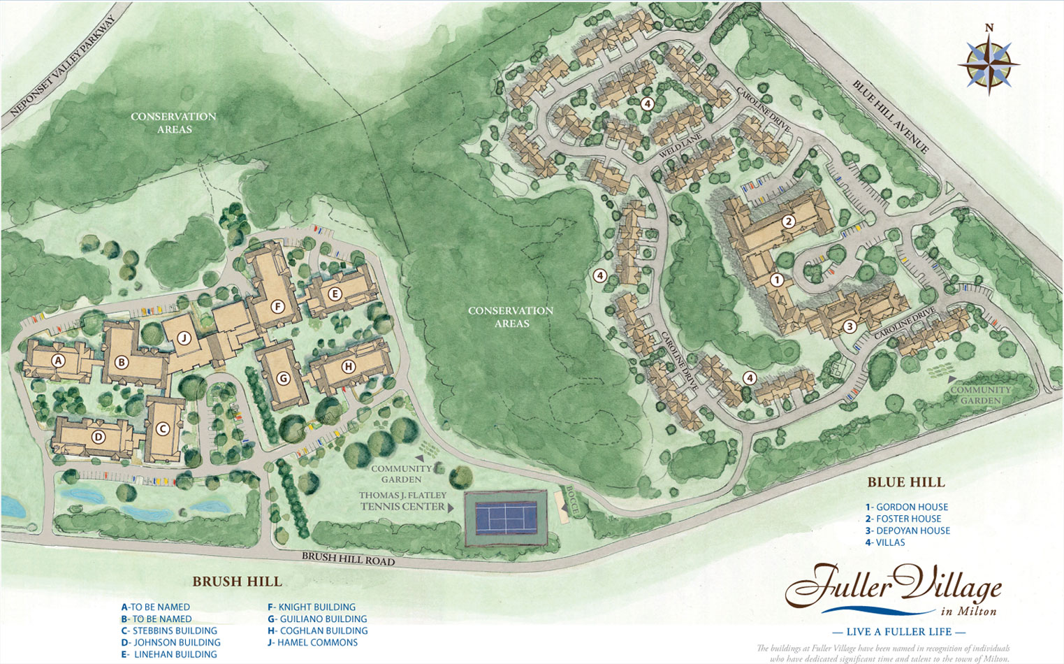 Site Plan MA South Shore Independent living Retirement