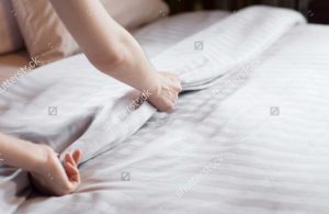 making bed