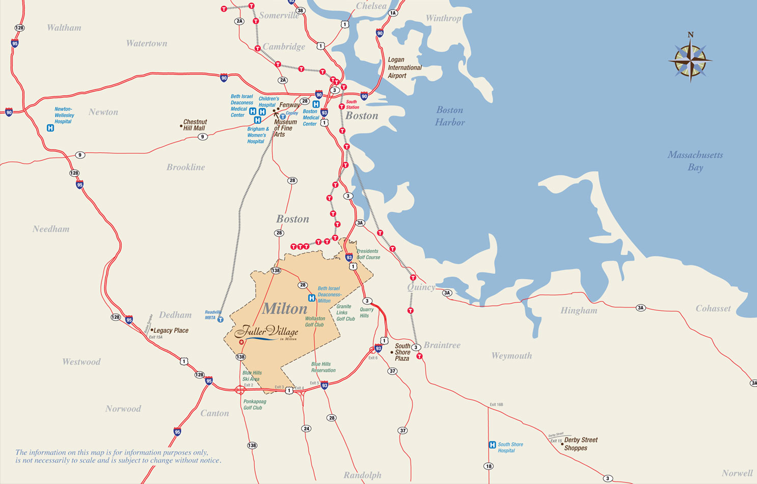 Milton regional map