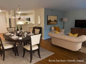 open dining room and living room