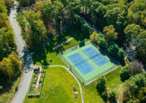 tennis courts