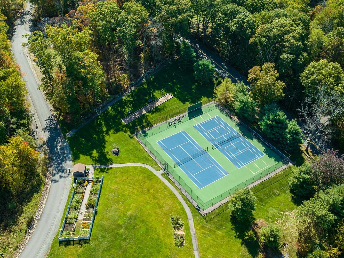 tennis courts